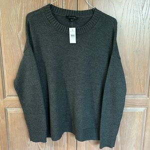 Ann Taylor Gray Sweater Size L NWT